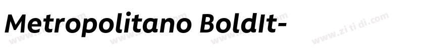 Metropolitano BoldIt字体转换